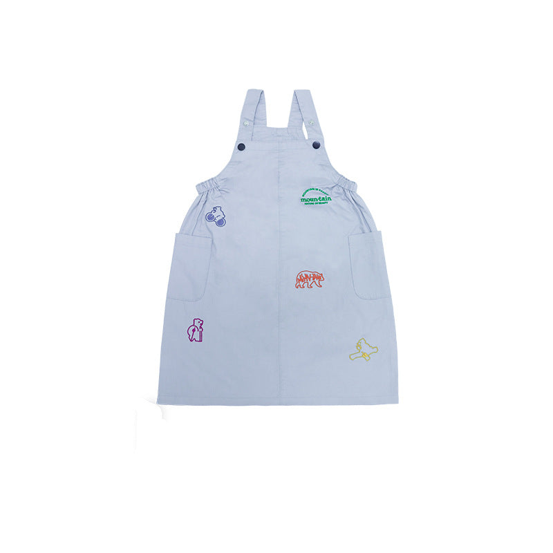 Children's Suspender Skirt Spring Outdoor Adjustable Medium Big Animal Children's Dress