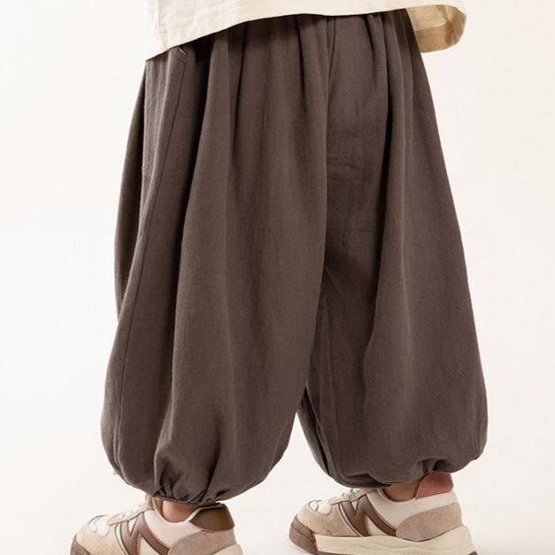 Children's Boys Summer Casual Fashion Korean Retro Bloomers Mori Style Children's Pants