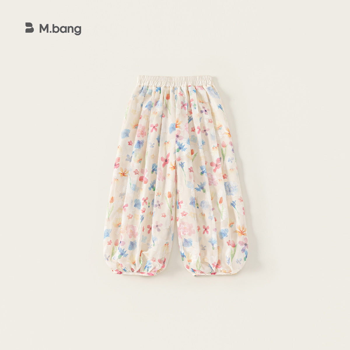 Children's Clothing Spring Flower Ankle Banded Colorful Anti Mosquito Children's Pants
