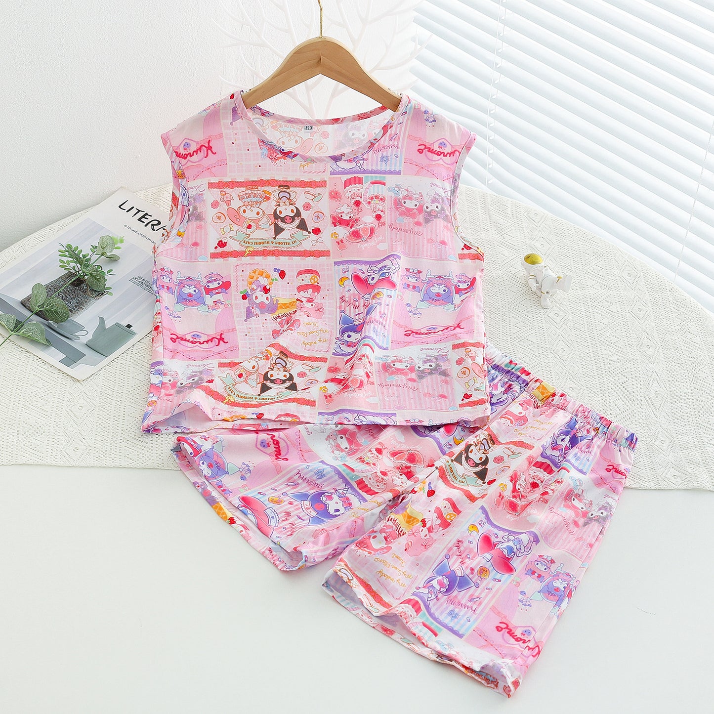 Children's Feeling Bourette Boys Thin Artificial Cotton Children's Suit