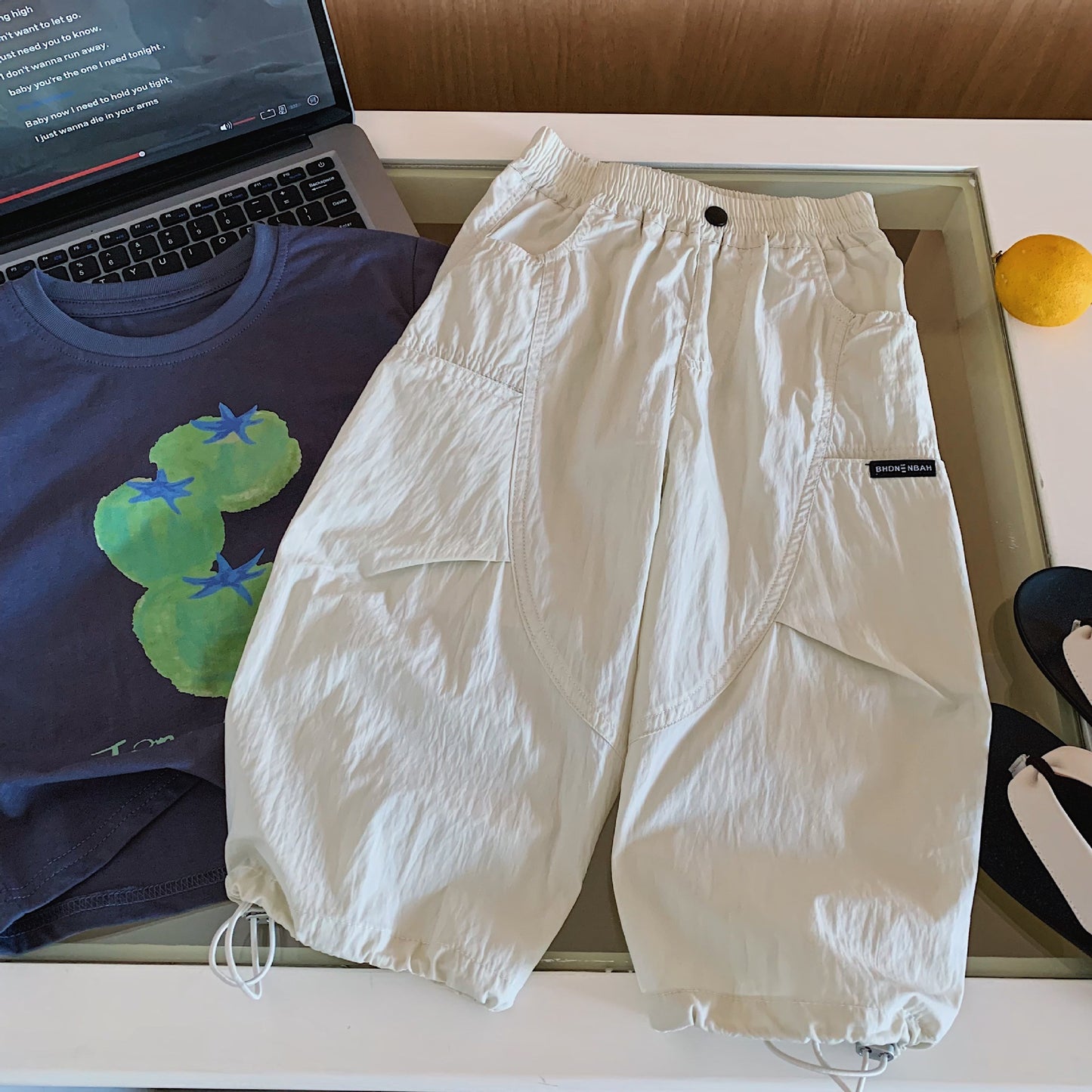 Children's Boy Summer Loose Thin Overalls Ankle Banded Children's Pants