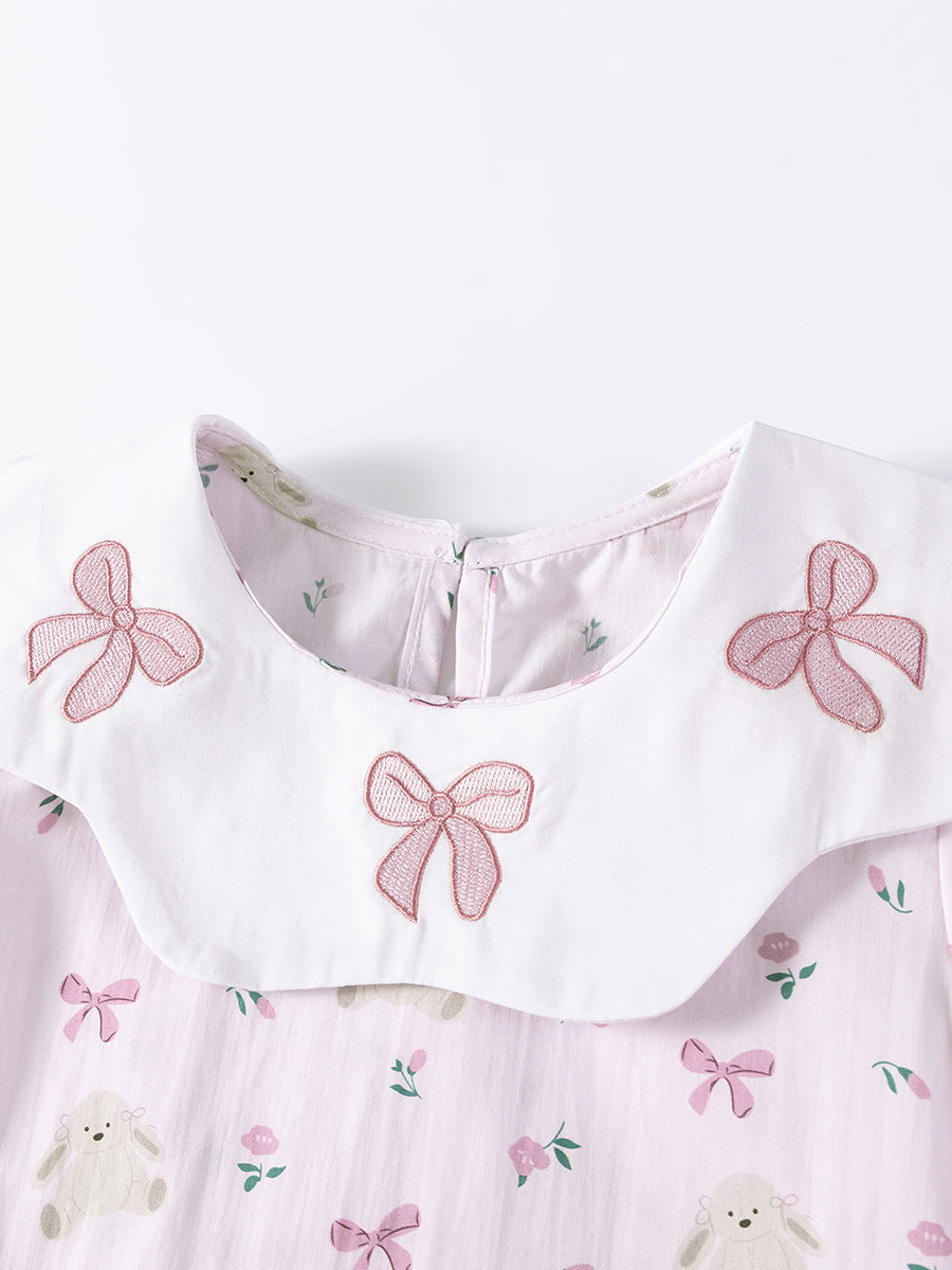Children's Summer Cute Sweet Western Style Skirt Children's Dress