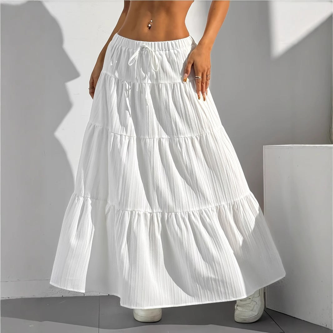 Women's Stitching Large Swing Loose Long Dress Plus Size