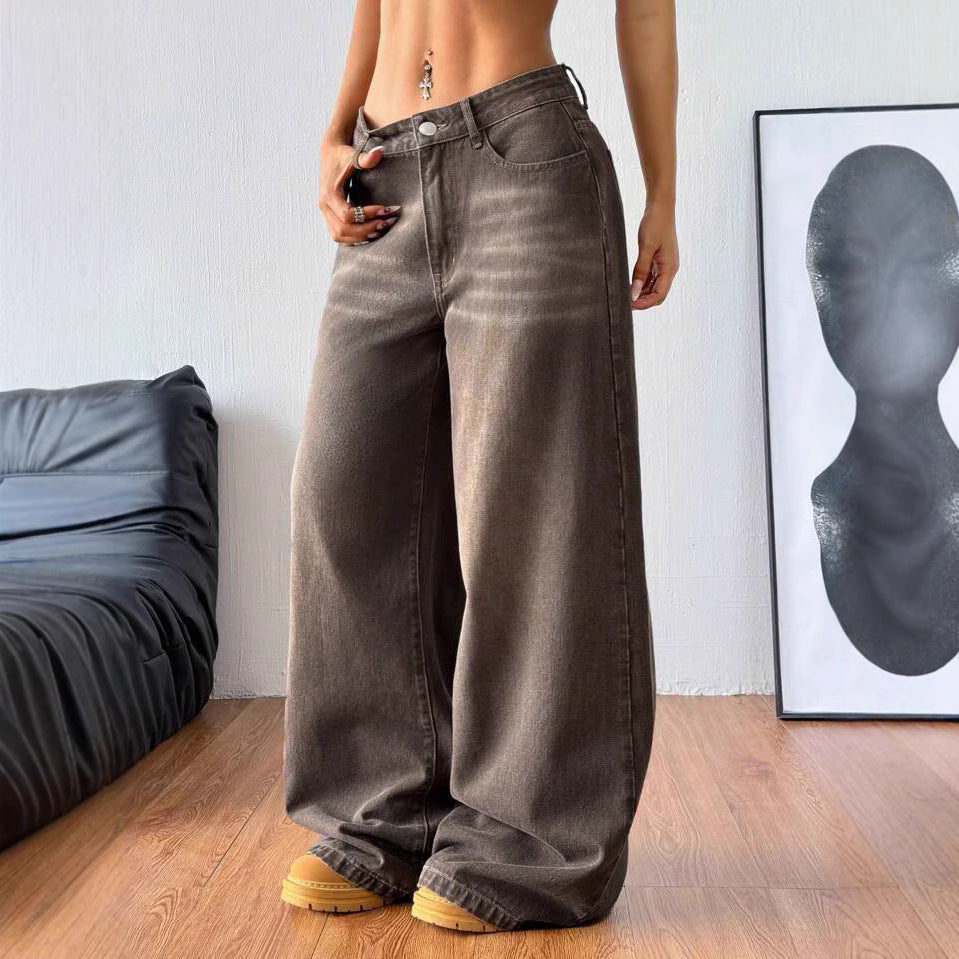 Women's With Design Sense Loose Slimming Fashionable Women's Jeans