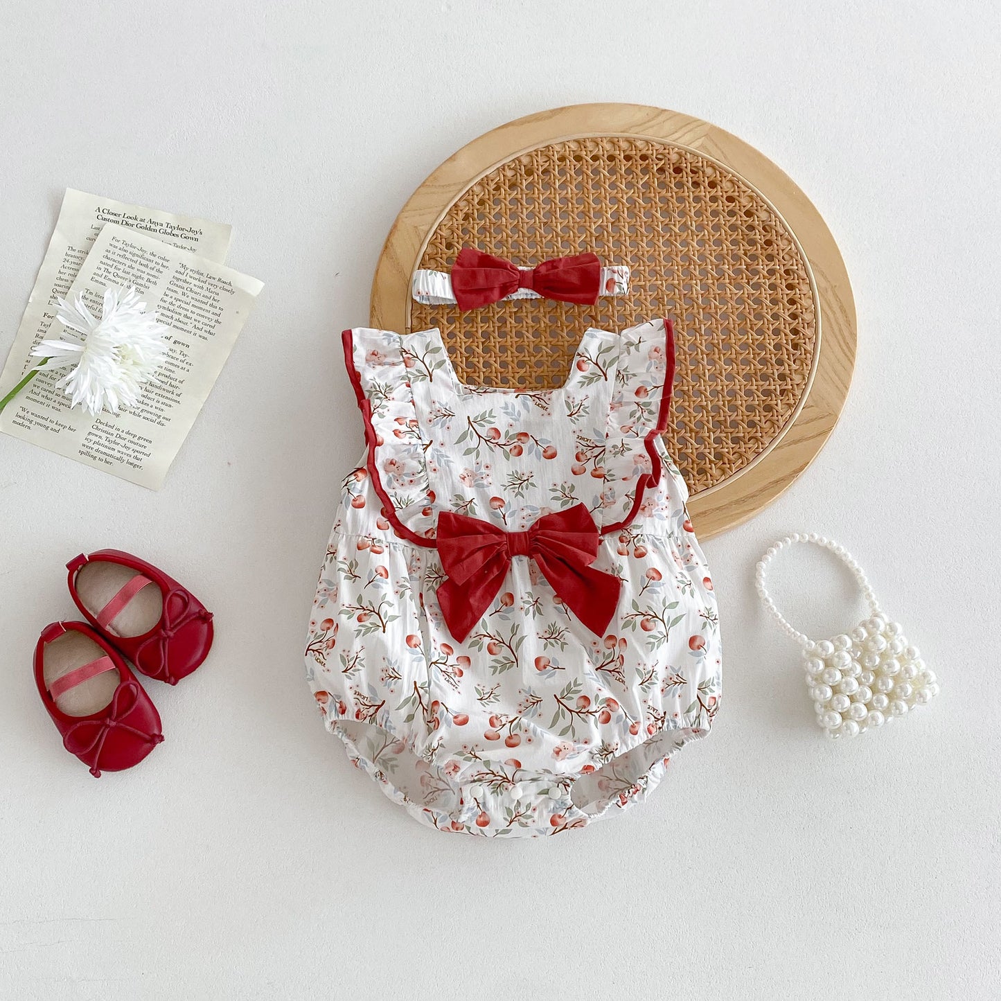 Sleeveless Summer Thin Princess Pastoral Style Jumpsuit, Climbing Suit