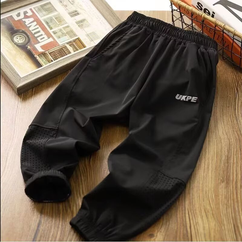 Children's Stretch Sports Middle Big Anti Mosquito Air Children's Pants