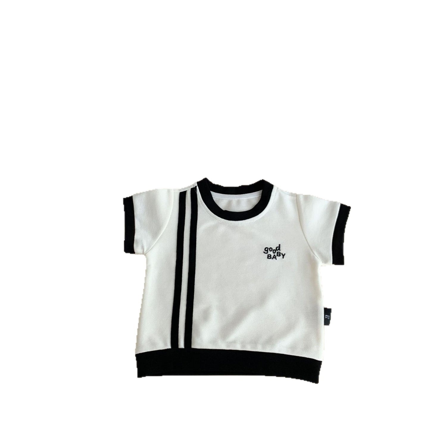Children's Short Sleeve Tops Infant Summer Beads Polo Collar Top Children's T-shirt
