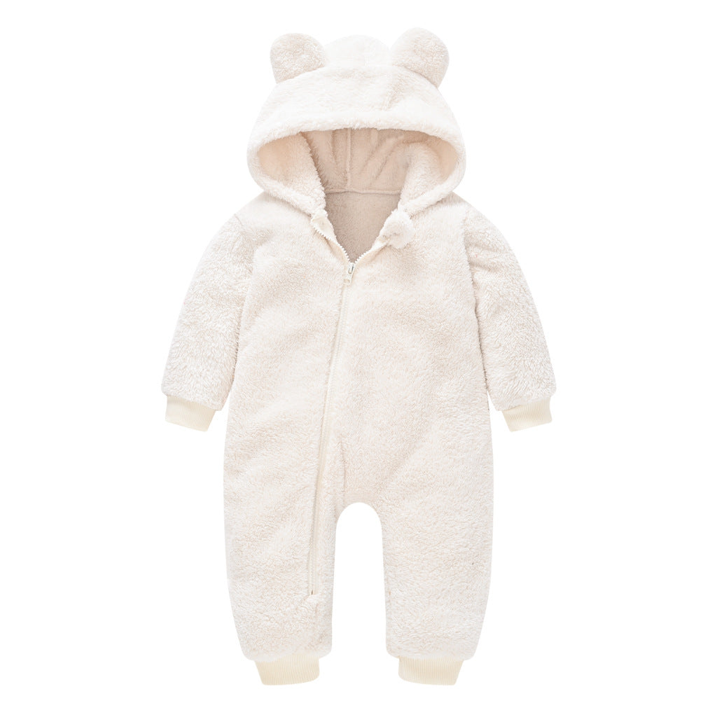 Cute Jumpsuit Boy One-piece Ear Hooded Jumpsuit, Climbing Suit