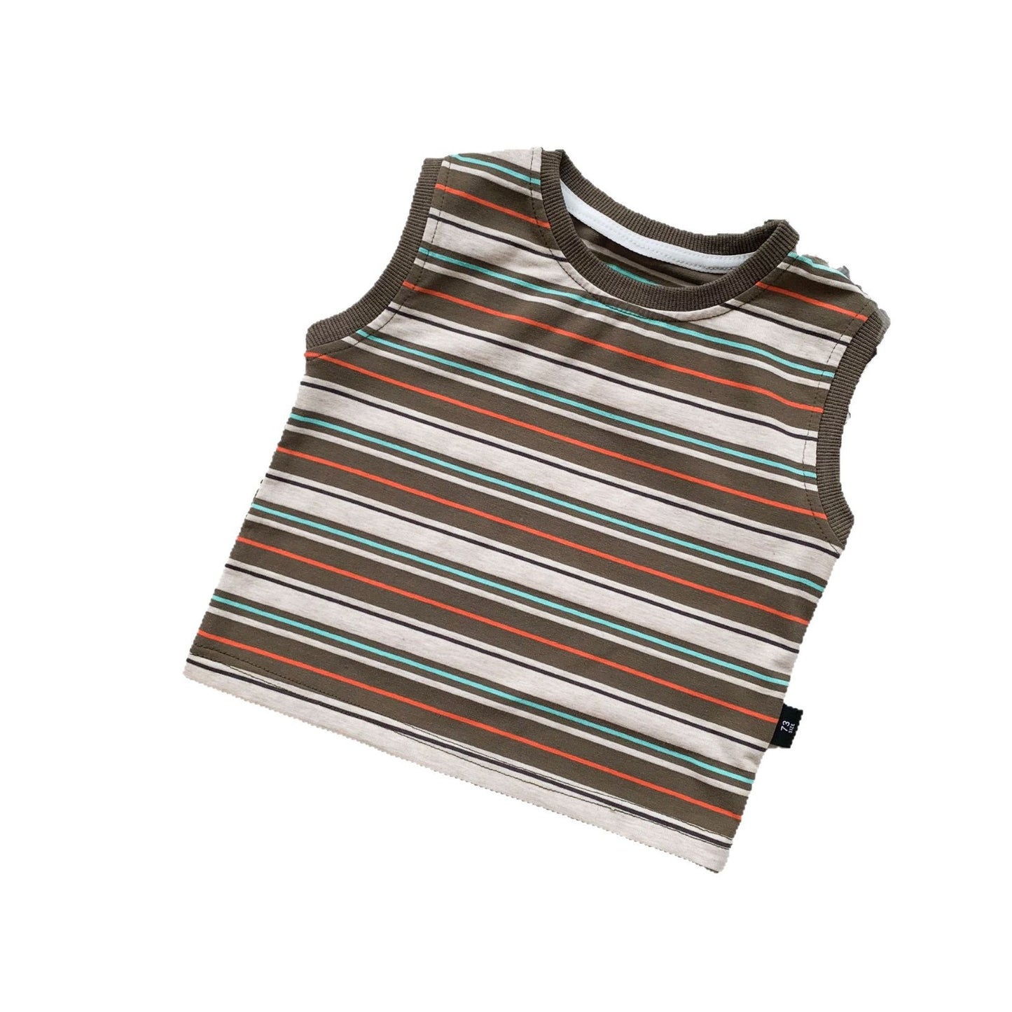 Boy Vintage Stripe Sleeveless Top Female Out Children's T-shirt