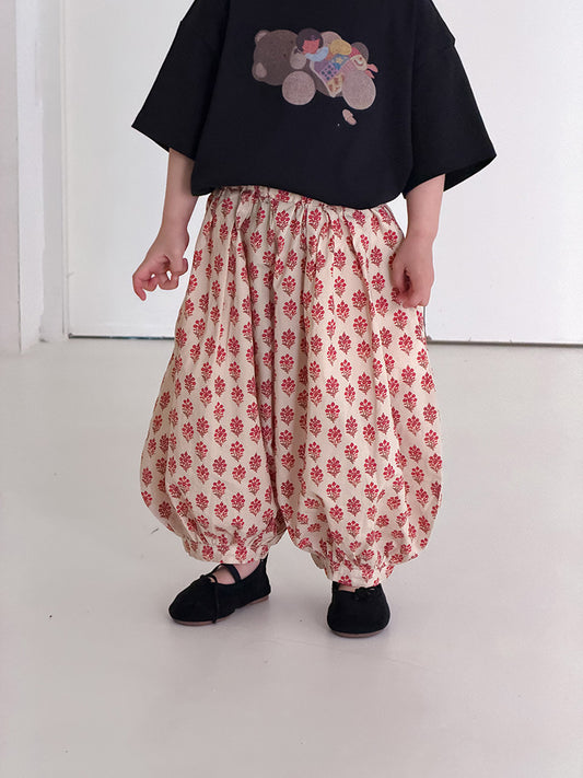 Children's Clothing Summer Korean Style Floral Bloomers Anti Mosquito Children's Pants
