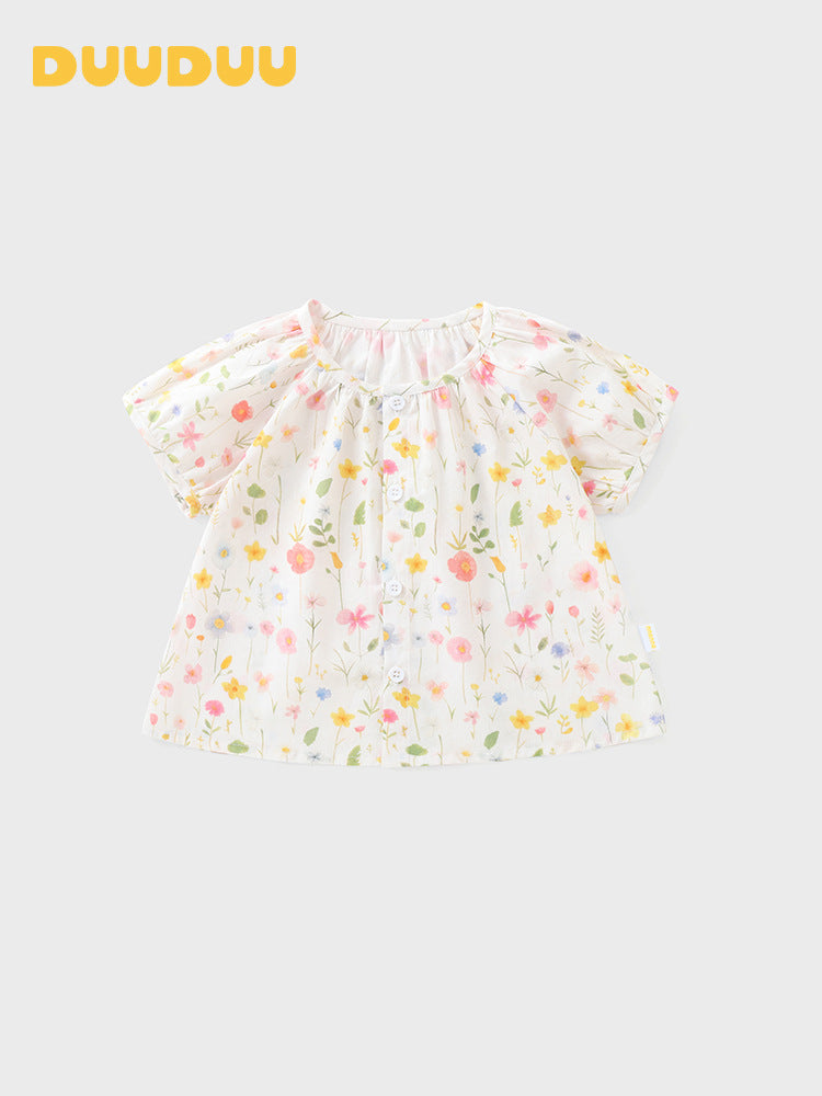 Children's Short Sleeve Top Summer Clothes Wear Shirt Soft Children's T-shirt