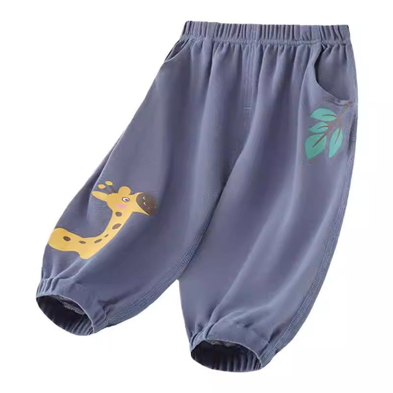 Women's & Men's Thin Modal Air Conditioning Wear Bloomers Children's Pants
