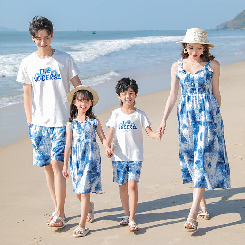 Glamorous Cool Suit Beachwear Midi Dress Parent-child Outfit
