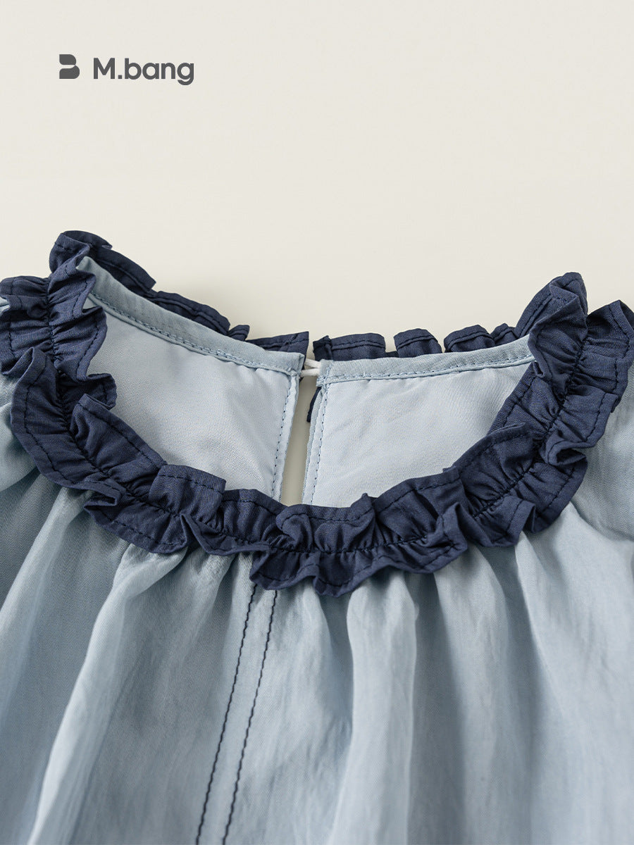Children's Clothing Skirt Lace Stitching Bud Sleeveless Older Children's Dress