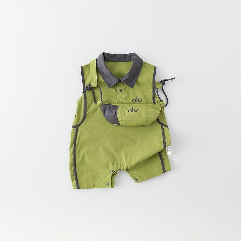 Clothes For Babies Summer Sleeveless Vest Jumpsuit Romper Jumpsuit, Climbing Suit