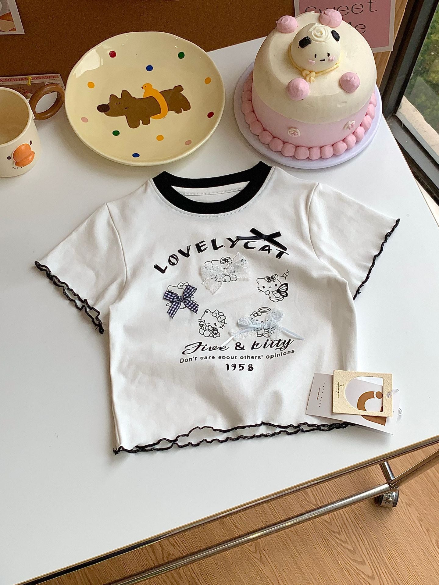 Summer Cartoon Printed Cotton Fashionable Short Sleeve Children's T-shirt