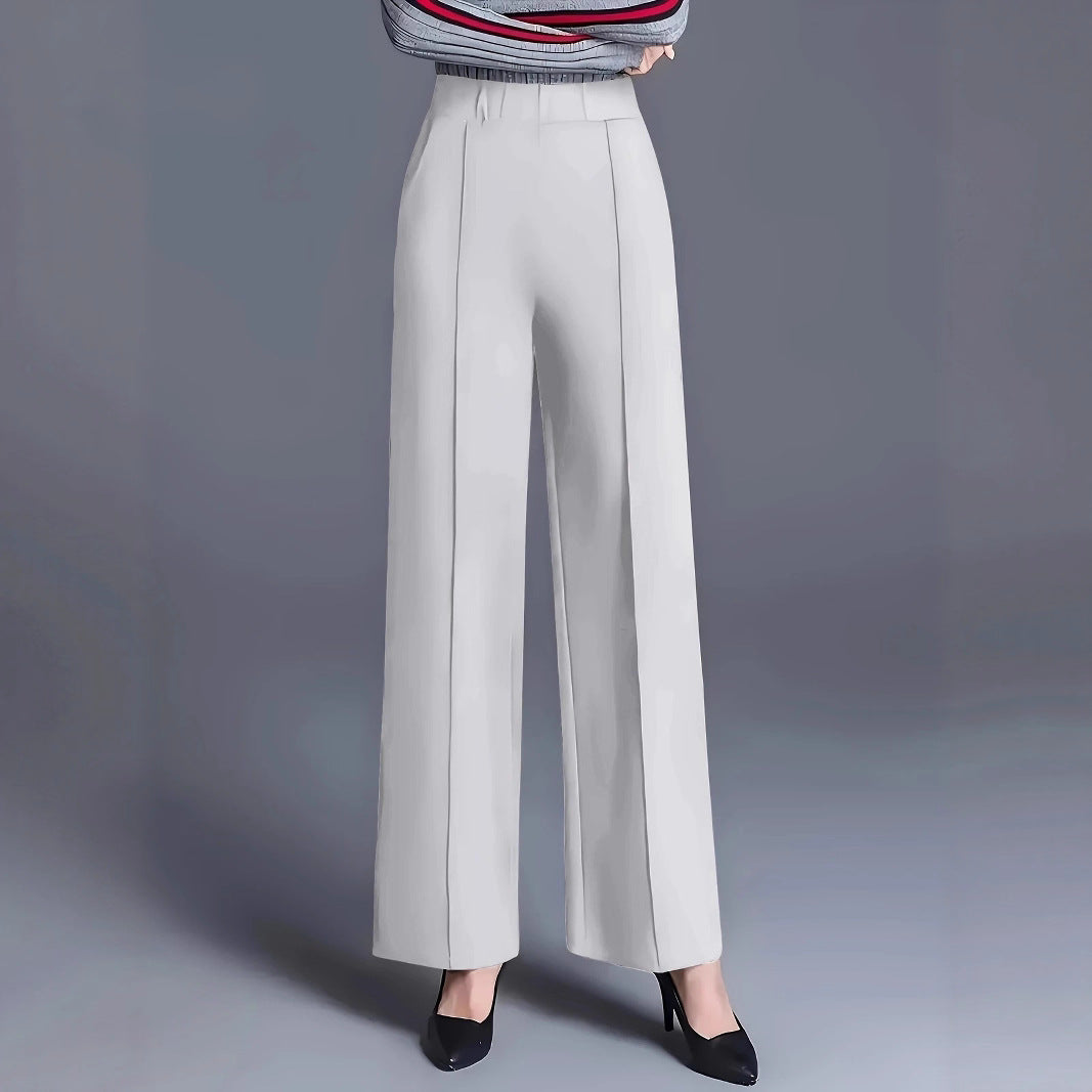 Women's Solid Color Wide Leg High Waist Loose Casual Pants