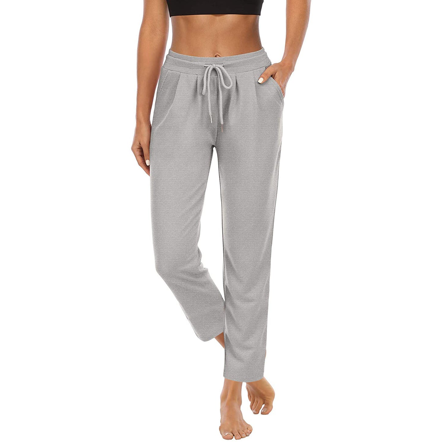 Women's Pocket High Sports Fitness Yoga Leisure Tops