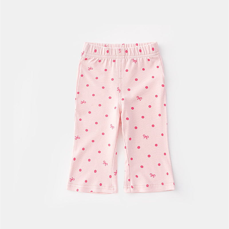 Children's Thin Summer Casual Leggings Bell-bottom Cropped Children's Pants