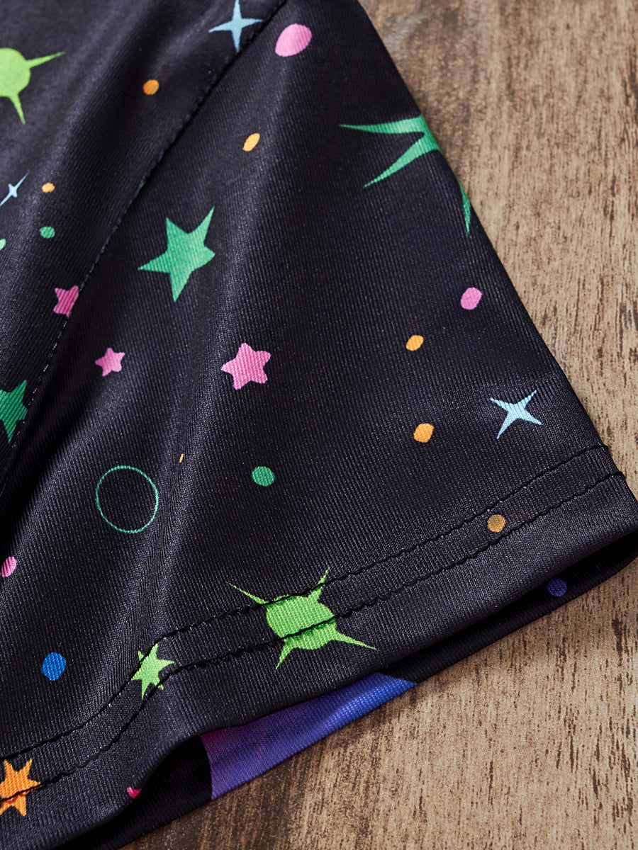 Children's Summer Short-sleeved Trousers Cartoon Unicorn Two-piece Children's Suit