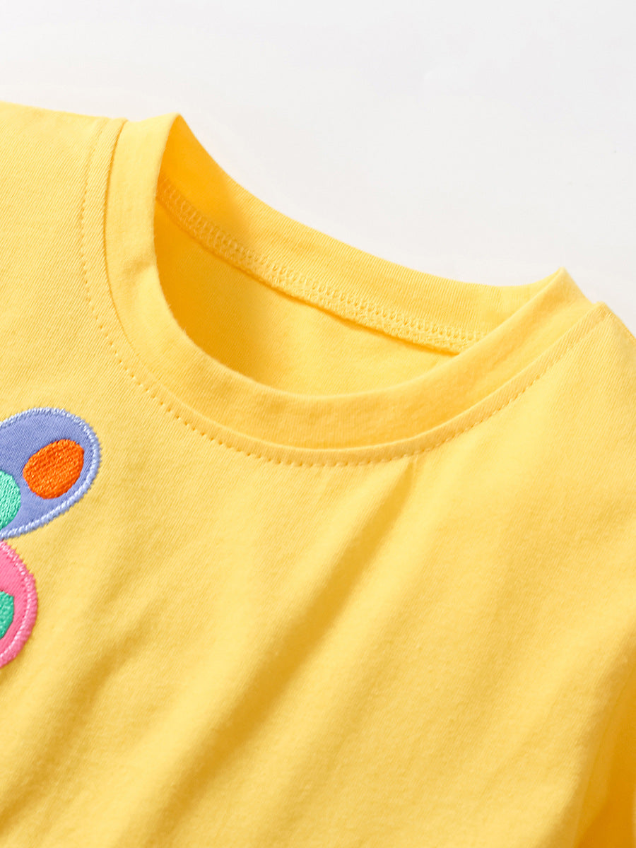 Children's Summer Pastoral Style Princess Cotton Short-sleeved Children's Dress