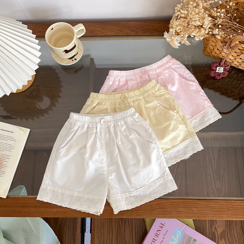 Innovative Slouchy Children's Shorts Summer Lace Children's Pants