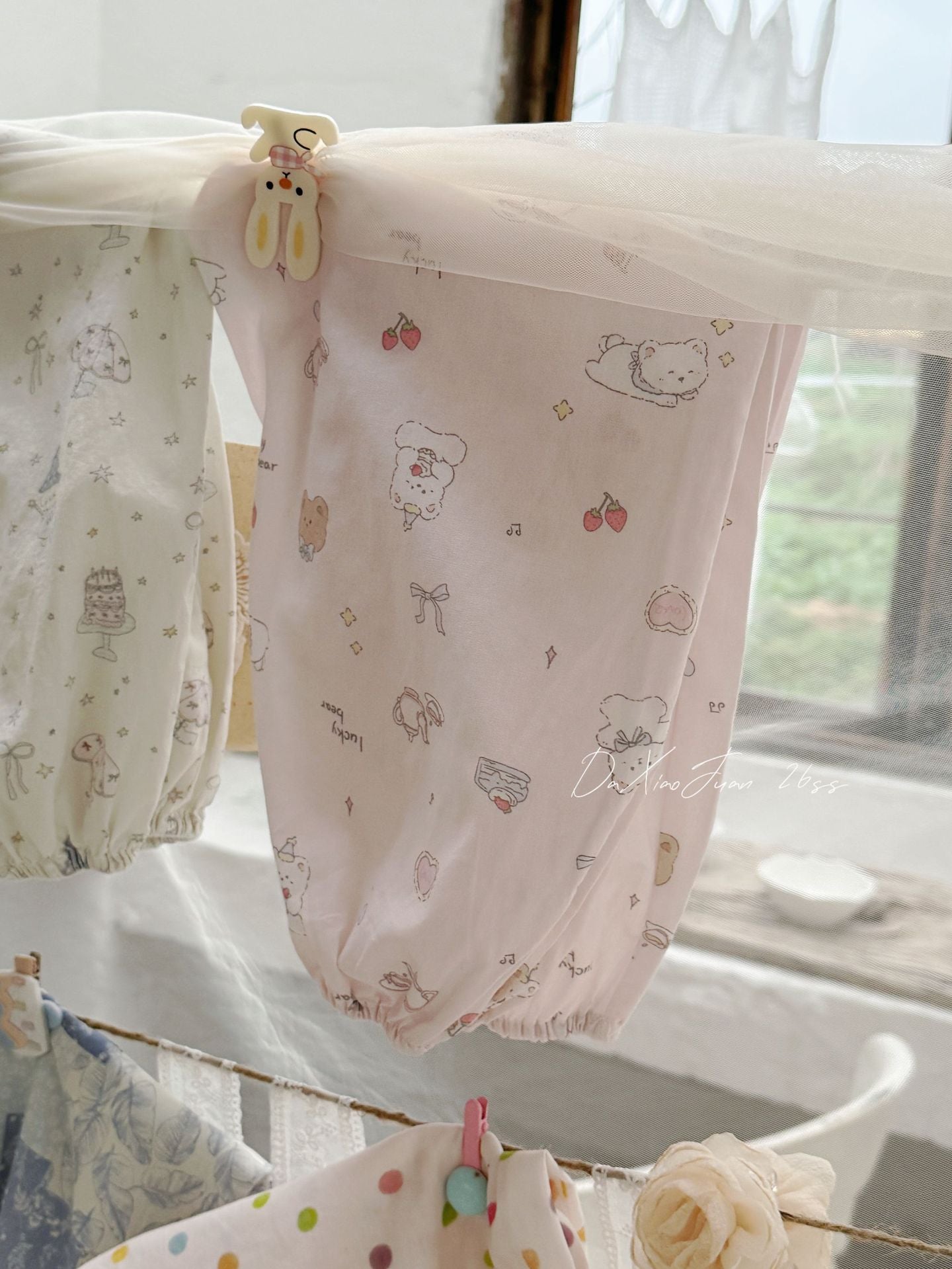 Children's Pure Cotton Summer Thin Air Conditioning Breathable Children's Pants