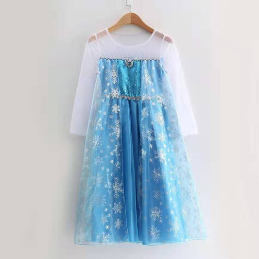 Frozen Princess Lace Gauzy Gown Pettiskirt Children's Dress
