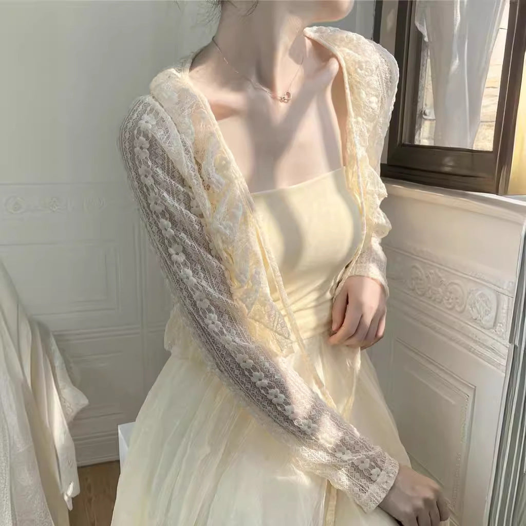 Women's Fashionable Outer Wear Shawl Summer With Coats