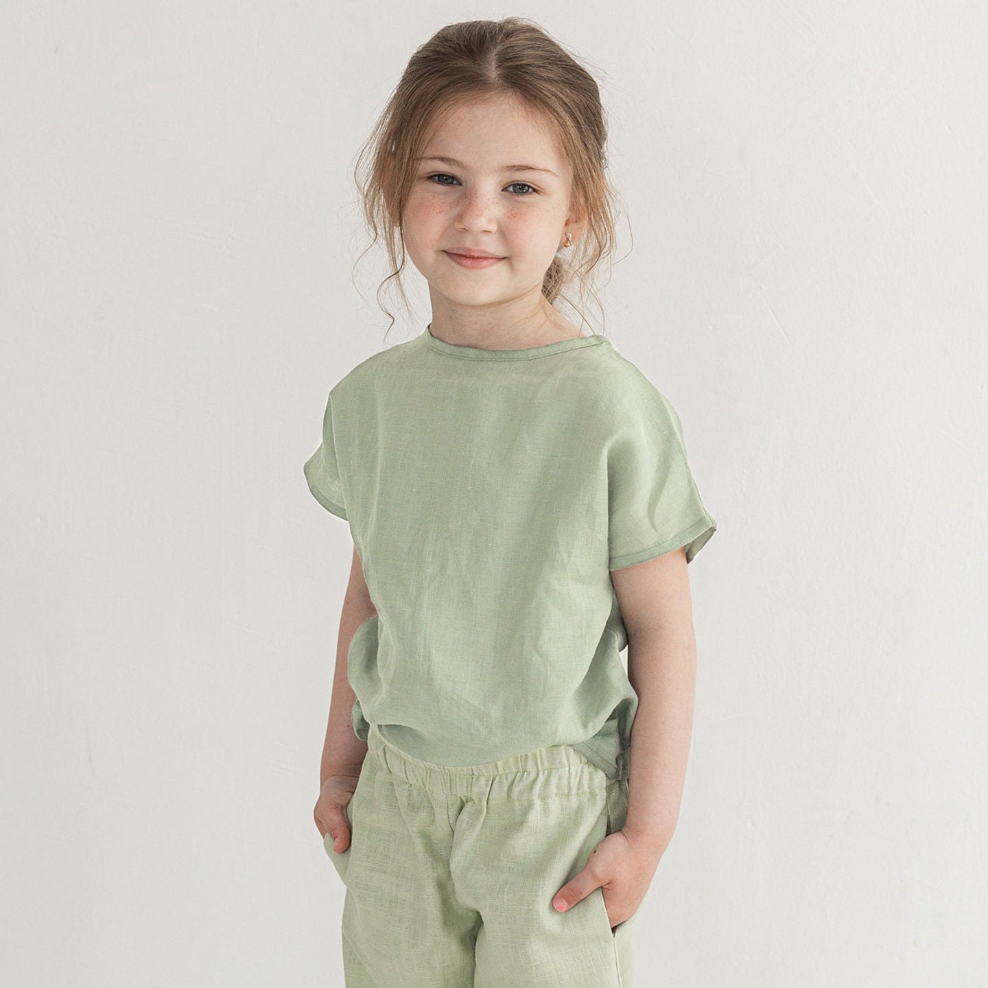 Versatile Short Sleeve Cotton Western Style Cute Children's T-shirt