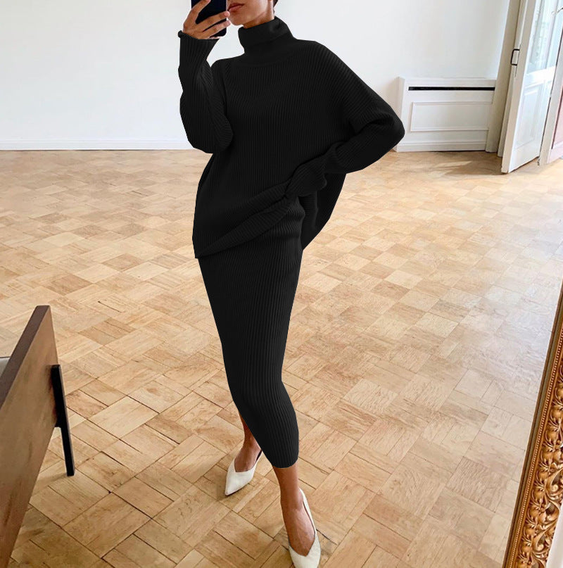 Slouchy Women's Wear Turtleneck Loose Design Suits