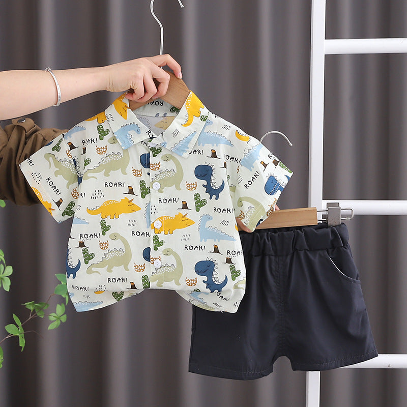 Children's Summer Clothing Handsome Clothes Short Sleeve Children's Suit