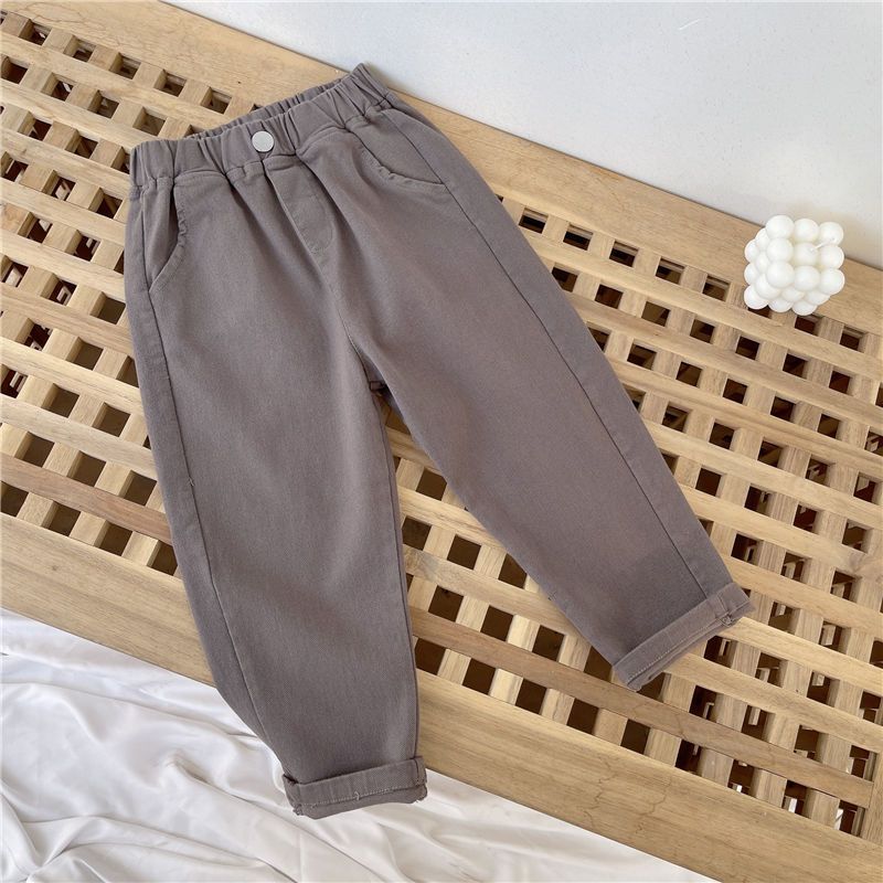 Children's Trousers Medium Big Fashion Casual Stretch Children's Pants