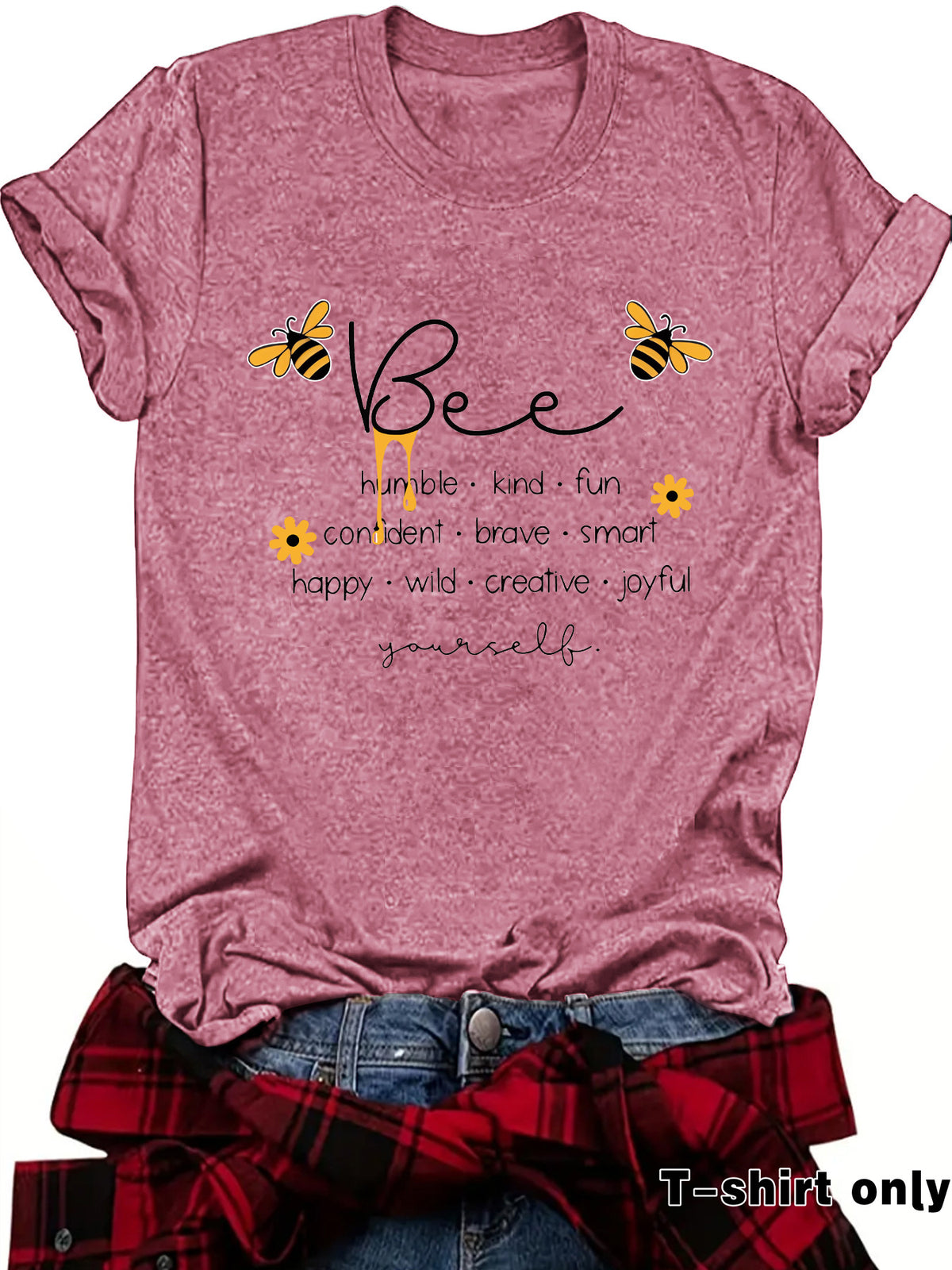 Women's Loose Sleeve Round Neck For Shorts