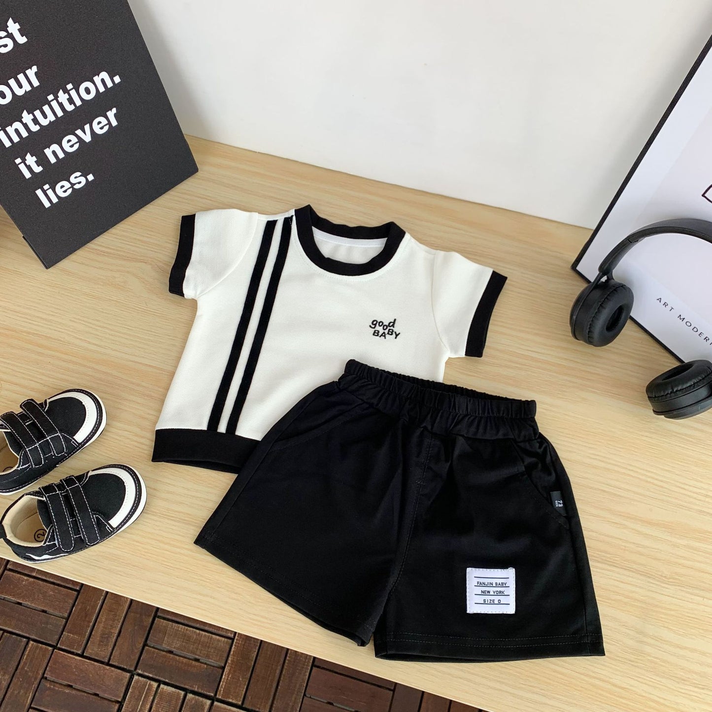 Children's Short Sleeve Tops Infant Summer Beads Polo Collar Top Children's T-shirt