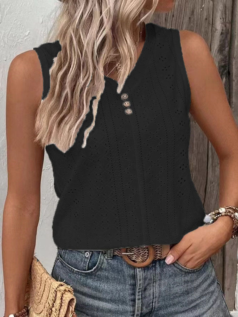 Women's Solid Color Casual Round Neck Clinch Small Vest/suspenders/tube Top