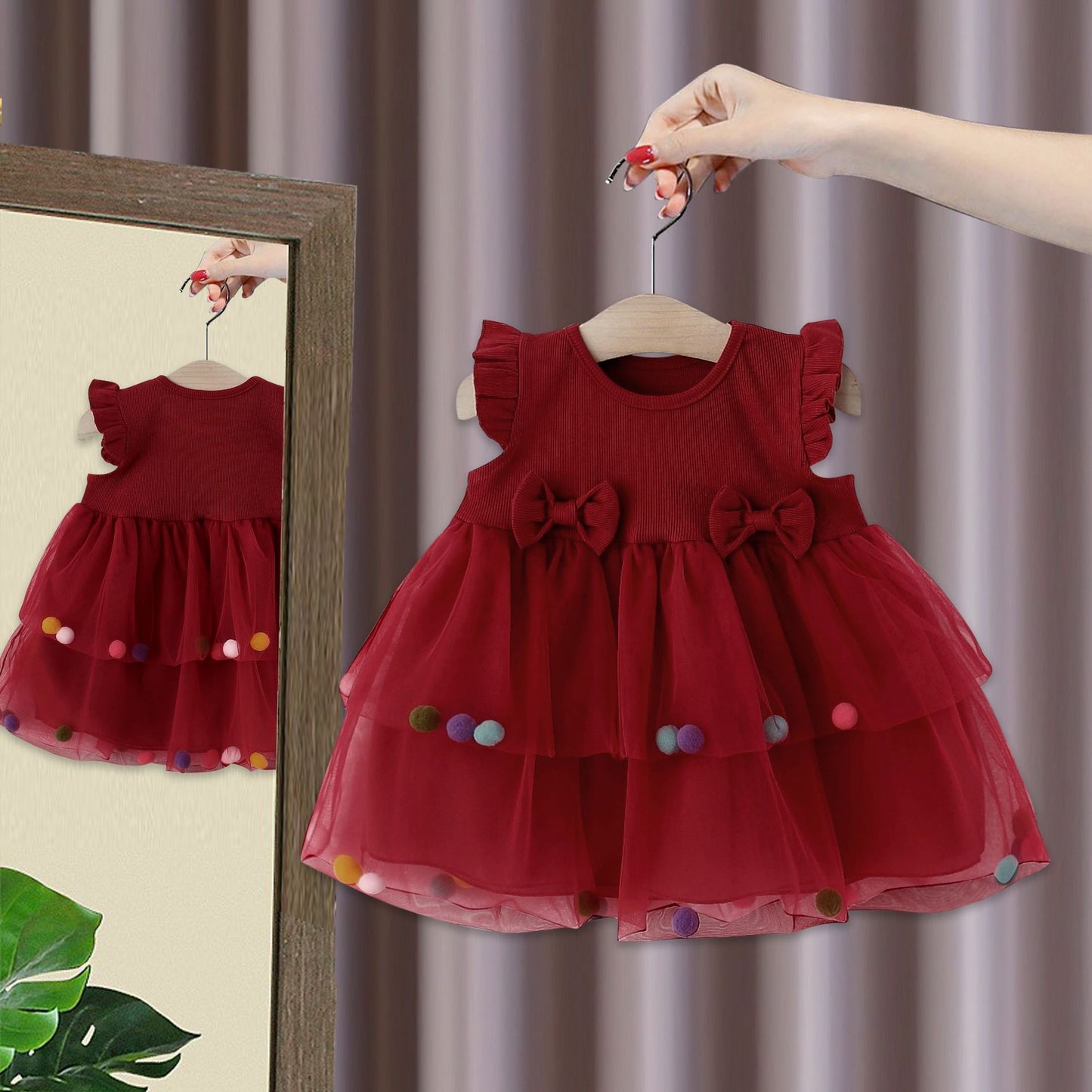 Children's Clothing Skirts Summer Little Pink Princess Bow Children's Dress