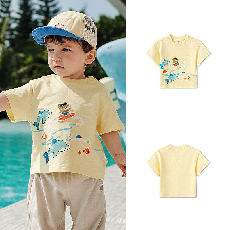 Children's Clothing Top Short-sleeved Summer Cute Children's T-shirt