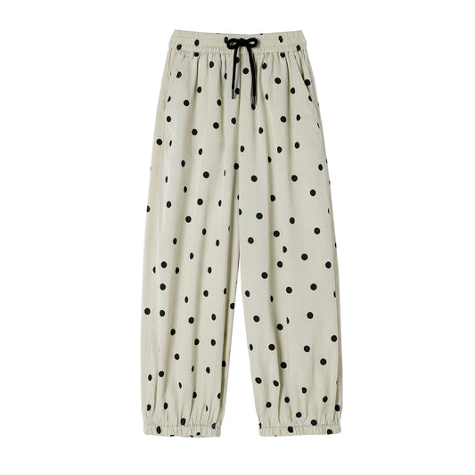 Polka Dot Balloon Summer Cropped Straight Loose Children's Pants
