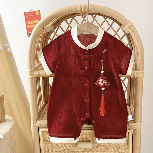 One Hundred Days Year Old Celebration Dress Jumpsuit, Climbing Suit
