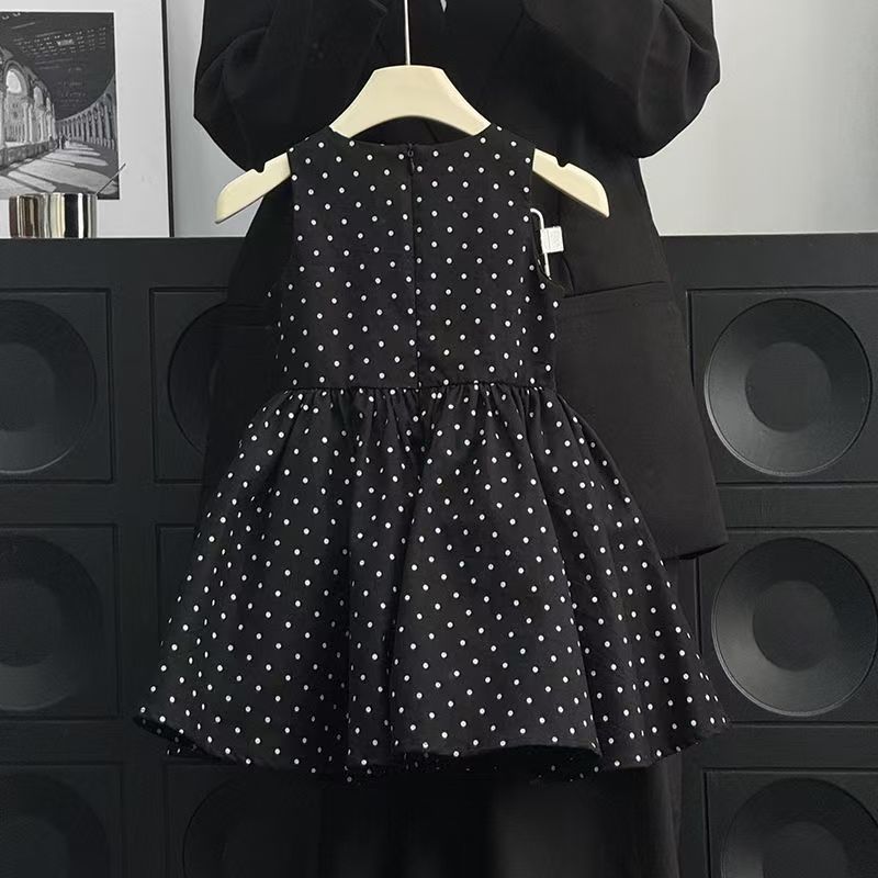 Children's Polka Dot Vest Korean Style Fashionable Children's Dress