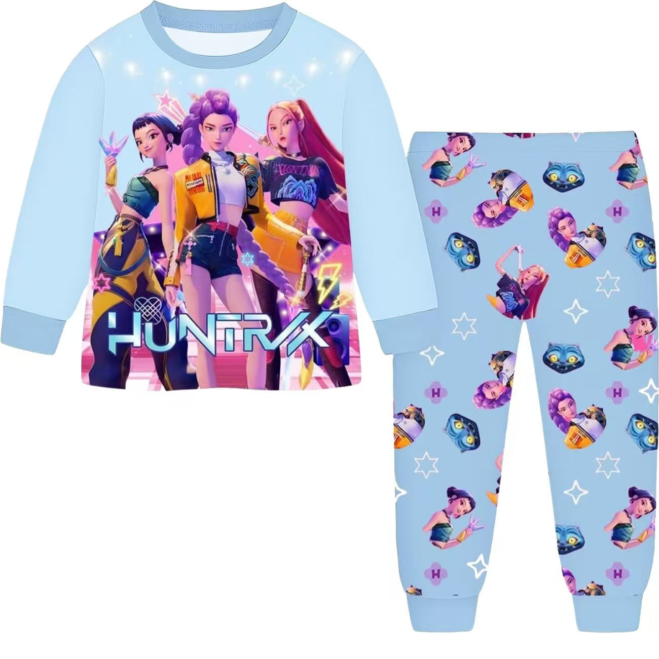 New Children's Long-sleeved Pajamas Home Wear Children's Suit