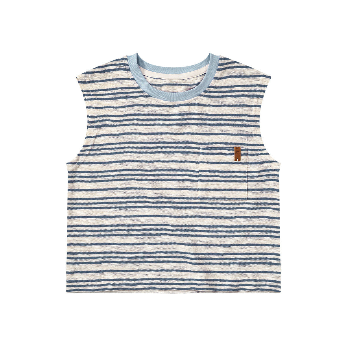Children's Sea Wind Cloud Summer Sleeveless Vest Striped Shirt Children's T-shirt