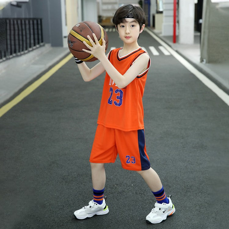 Children's Two-piece Summer Sleeveless Basketball Wear Sports Children's Suit