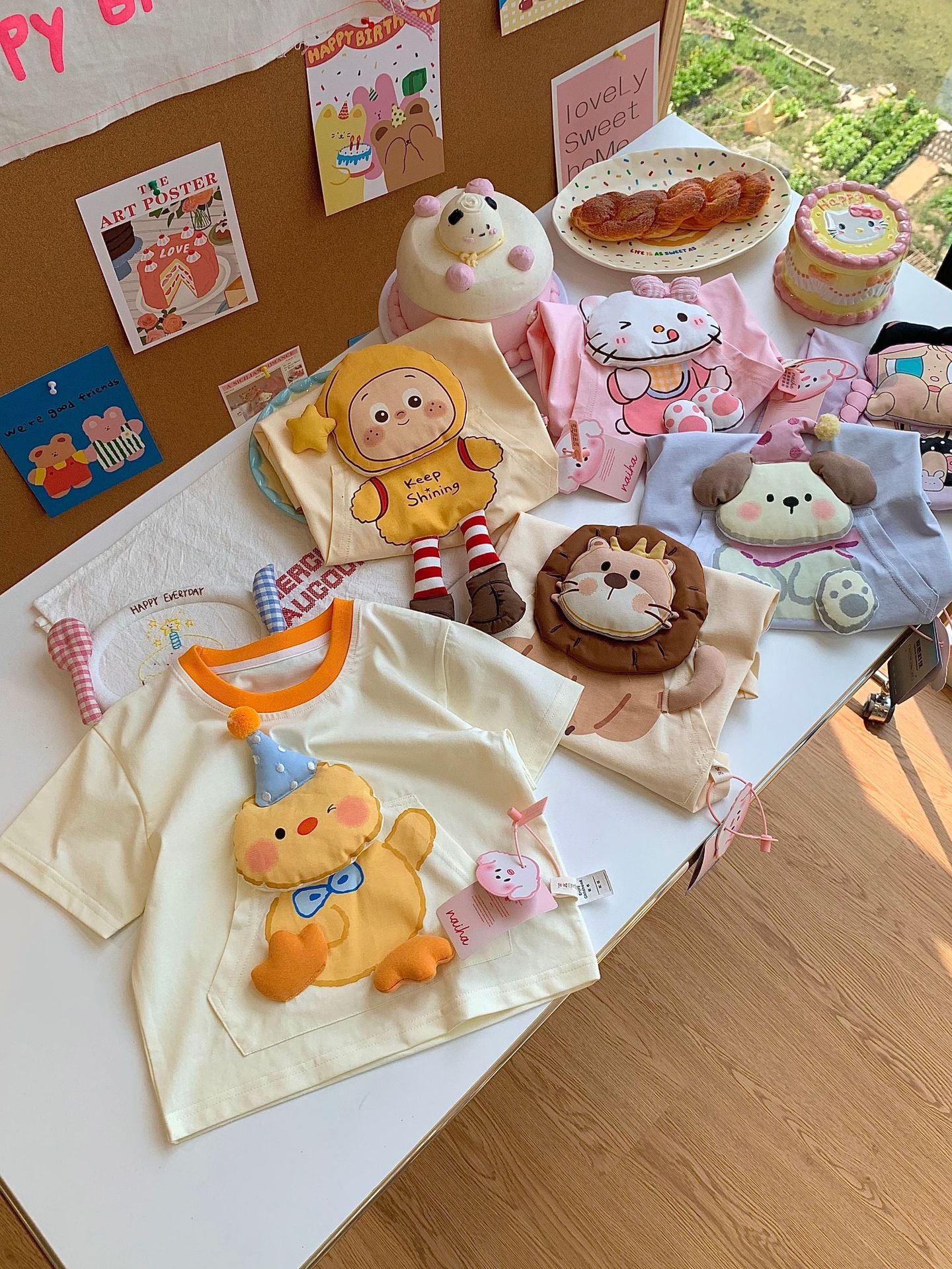 Children's Cotton For Boys Short-sleeved Cartoon 3d Doll Children's T-shirt