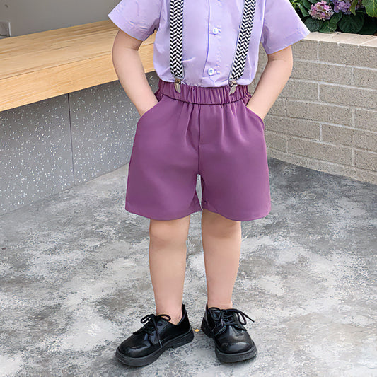 Children's Short Suit Summer Korean Style Leisure Children's Pants