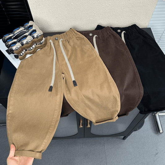 Children's Boys Korean Style Autumn Clothes Western Easy To Match Trousers Children's Pants