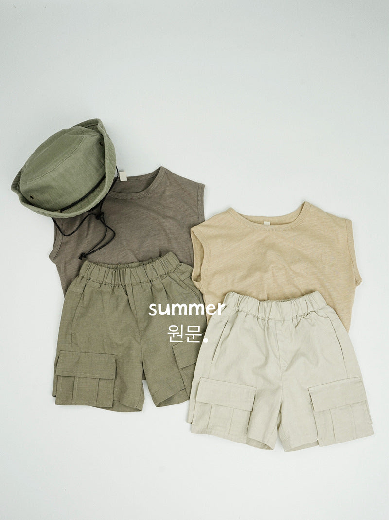 Children's Shorts Summer Boys Cotton Linen Thin Children's Pants