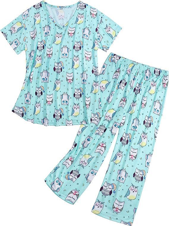 Women's Popular Home Wear Printed Pajamas Pajama Comfortable Fashion Casual Suit