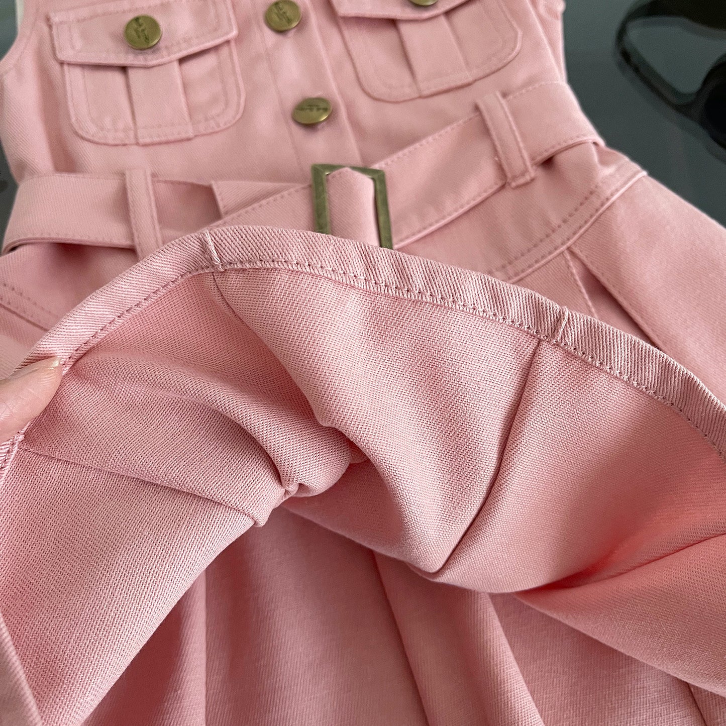 Summer Korean Style Sleeveless Western Slim Fit Cute Children's Dress